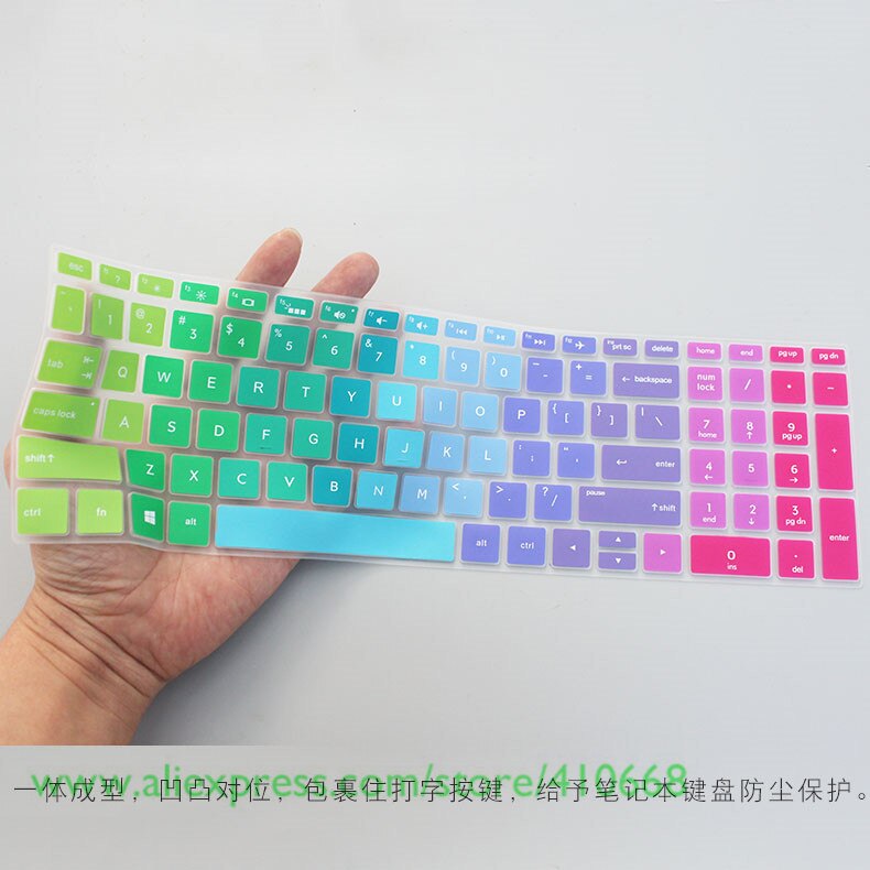 15.6 cal silikon odporny na kurz osłona na klawiaturę laptopa Protector dla HP 250 255 G6 Notebook PC: Color 1