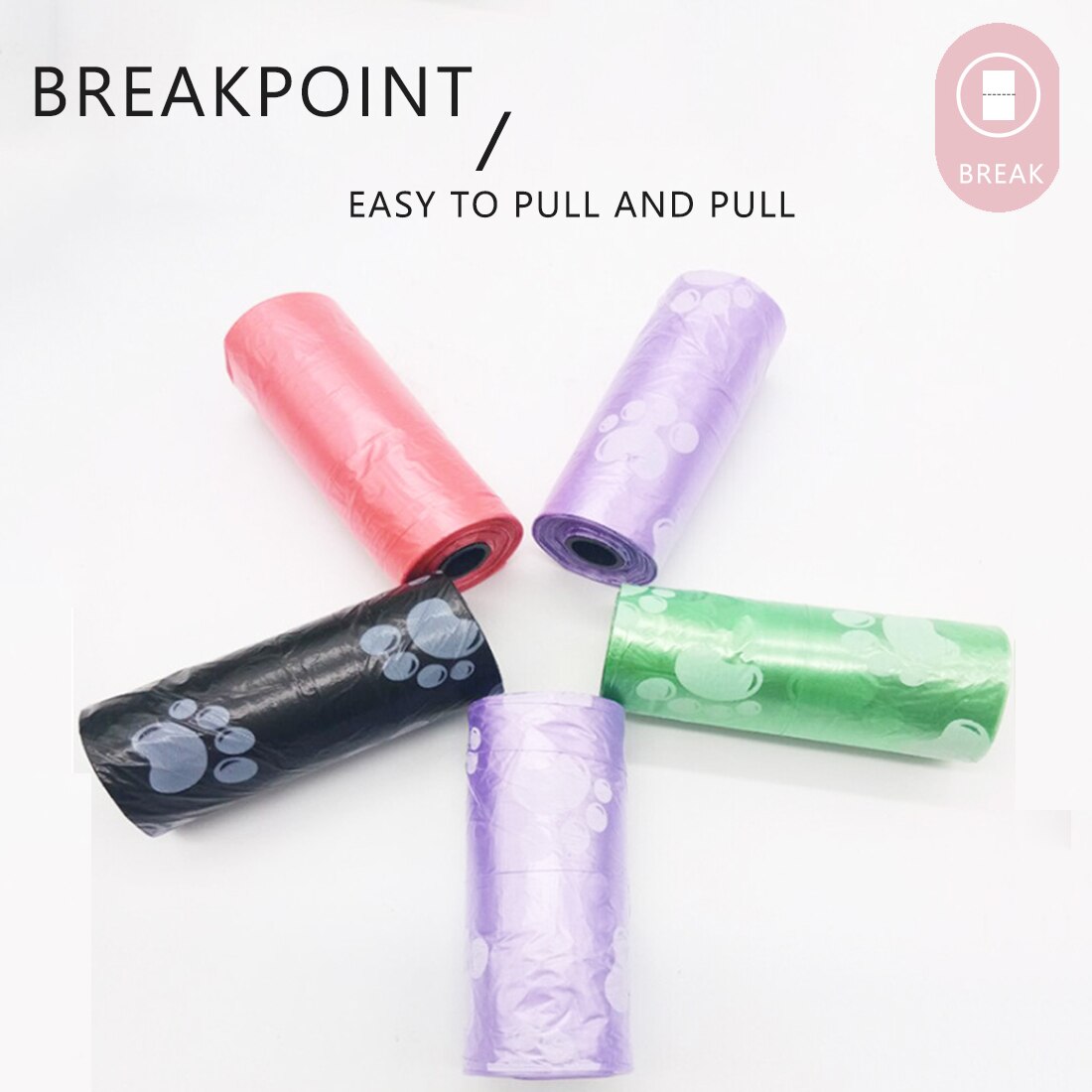 Biodegradable Garbage Bags Degradable Pet Waste Poop Bags Garbage Bags Vest Style Storage