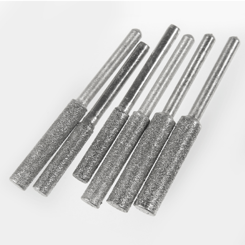 Affûteuse de scie à chaîne, 3 pièces, fraise cylindrique revêtue de diamant 4-5.5mm, affûtage de sculpture, outils de meulage
