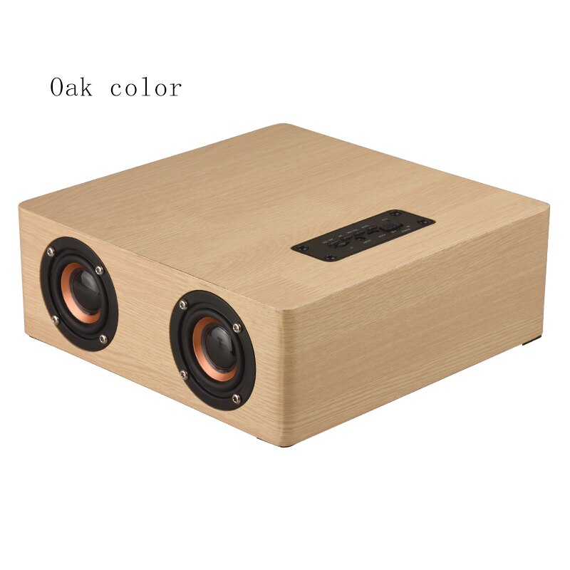 Trä trådlös bluetooth högtalare hifi stereo subwoofer bokhylla högtalare trä 4 högtalare subwoofer stöd aux tf kort aux