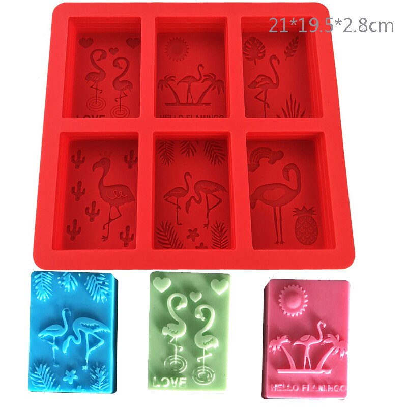 15 Shapes Silicone Soap Molds 3D Handmade Soap Making Resin Clay Candle Chocolate Jelly Ice Tubes Moulds Fondant Cake Decorating: huolieniao