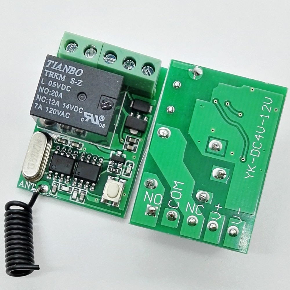 Long Distance remote control switch 5V 6V 7.4V 9V 12V Remote Control Push Button RF Wireless Switch 315 433 mhz Smart Home Alarm