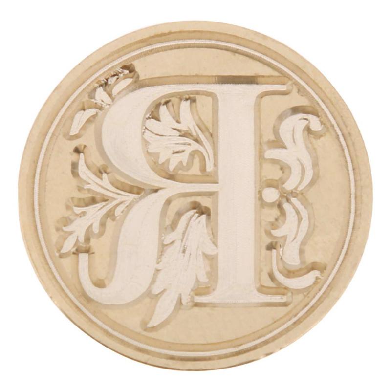 Copper Stamp Head Letter Seal Stamp Head for Wedding Invitation Card Decoration DIY Envelope Sealing Wax Stamp: R