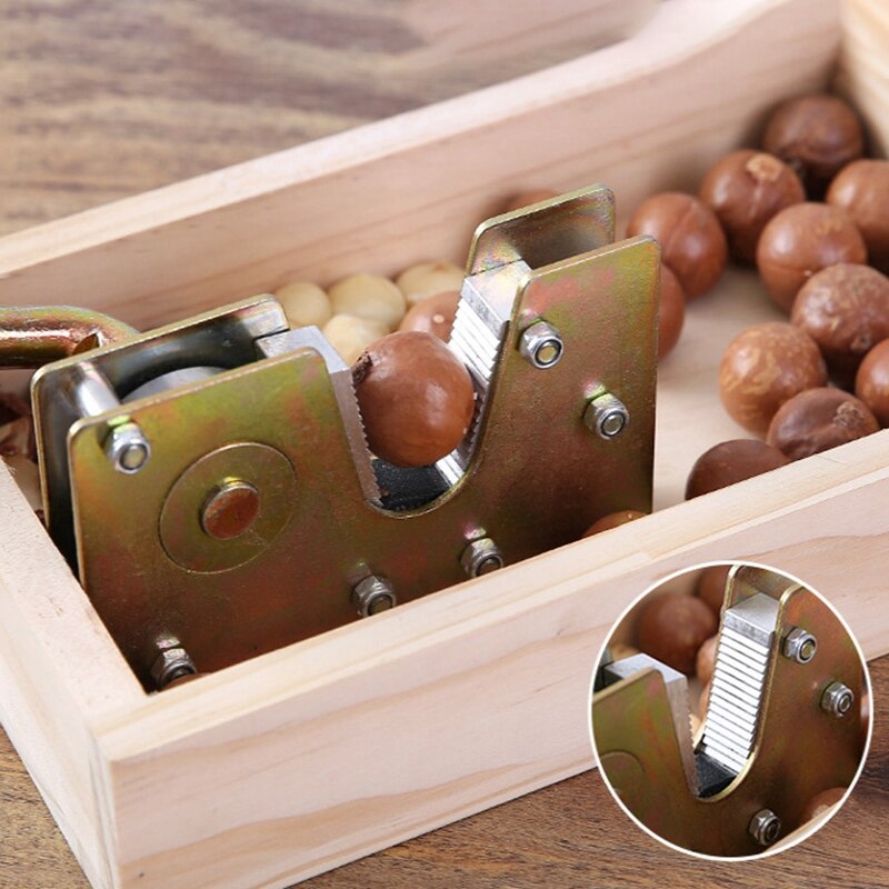 Manual Macadamia Nut Opener Nut Cracker Machine Walnut Nutcracker Nut Sheller Tool Macadamia Nut Opening