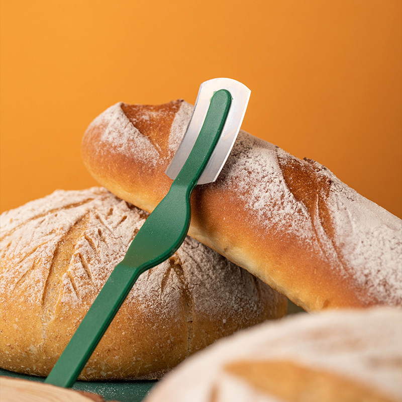 Plastic Bread Lame Tools Bakery Scraper Bread Knife Blades Arc Curved Knife