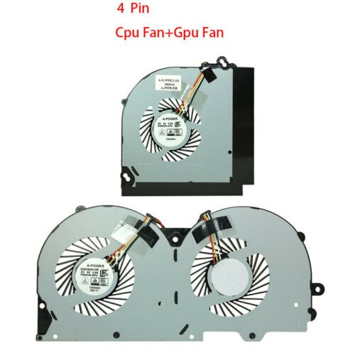 CPU COOLING Fan &amp; GPU fan for Clevo P950 P950HR P950ER T97 T96E T800 4 wire &amp; 3 wire radiator fan