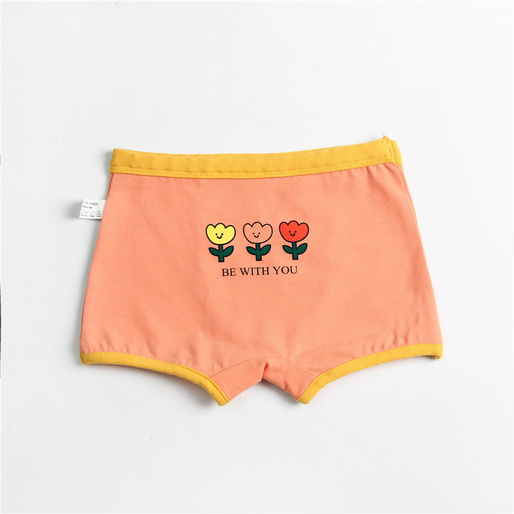 Bragas de algodón con estampado de dibujos animados para niña, Bóxer, ropa interior para niños, ropa interior para niñas pequeñas: D / S