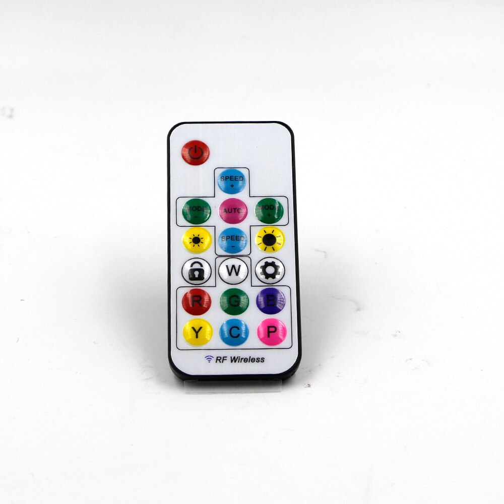 SP104E 17Key RGB Wireless Remote Mini RF LED Controller For WS2812 WS2811 Dream Color 5050 LED Light Strip light DC 5V 12 24V