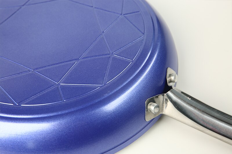 10 "koekenpan Verbeterde Keramische Non-stick Pan Verbeterde Diamant Keramische Pan Versterkte Metallic Non-stick Blauw pan Gecoat Koekenpan