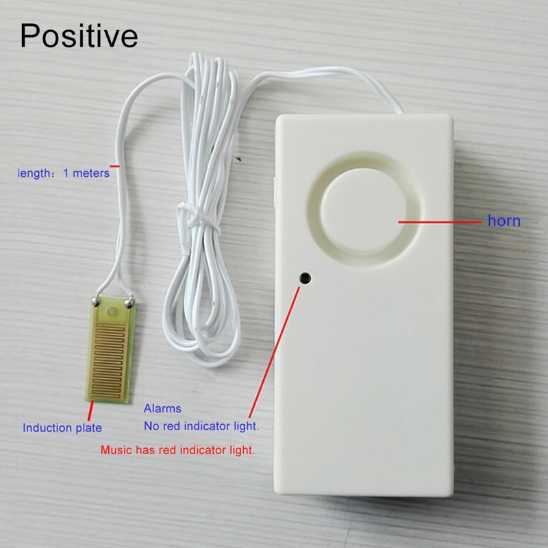1PC Smart Home Water Leak Alarm Flood Level Overflow Detector Sensor Alerter Home Security Alarm Leakage Alarm Detector