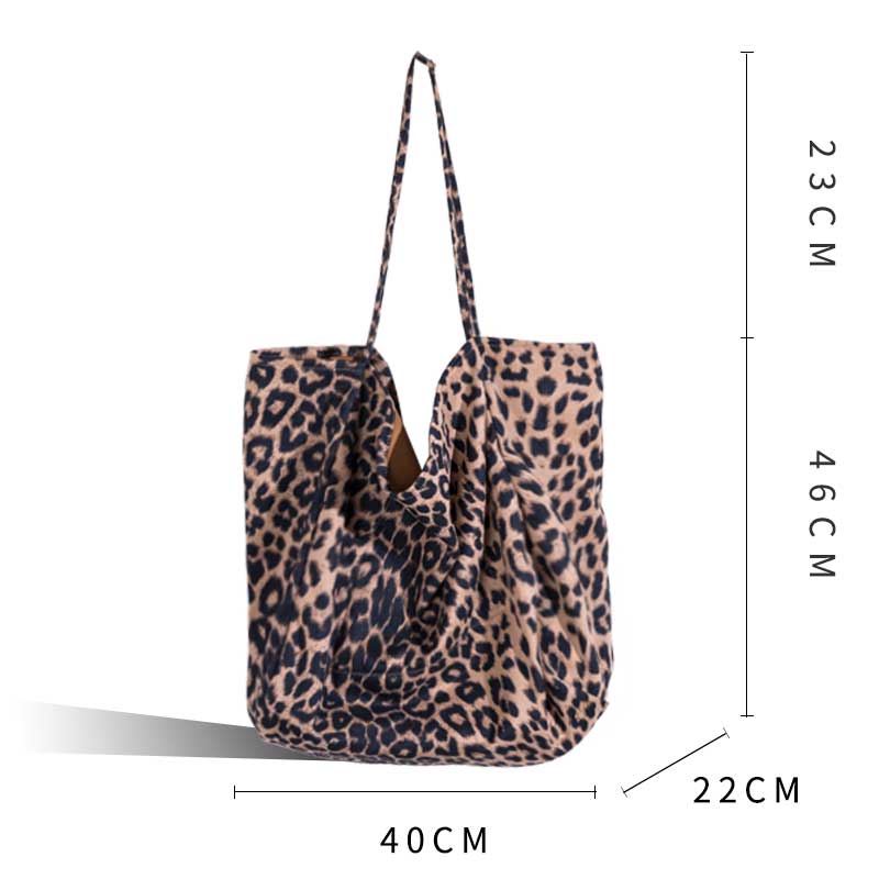 MABULA Übergröße Herbst Leopard Patern Tote Schulter Taschen Große Kapazität Wiederverwendbare Einkaufstasche Eco Freundliche Handtasche