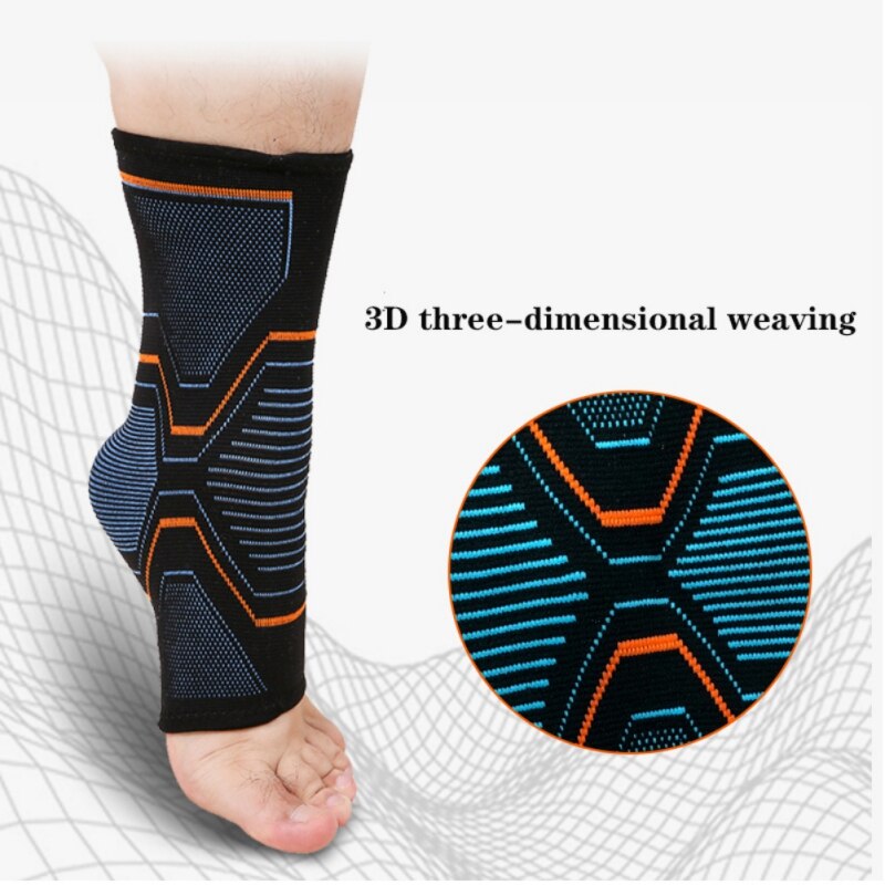 Elastische Gebreide Sport Enkel Ondersteuning Brace Voor Fietsen Yoga Basketbal Volleybal Mannen Vrouwen Voet Joint Enkel Protector KT01