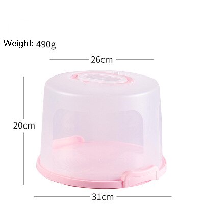 Przezroczyste przenośne pudełko ciasto plastikowe opakowanie na ciasto weselne przezroczyste pudełka muffinka Dom uchwyt sprawy świeżo utrzymujące schowek: zielony