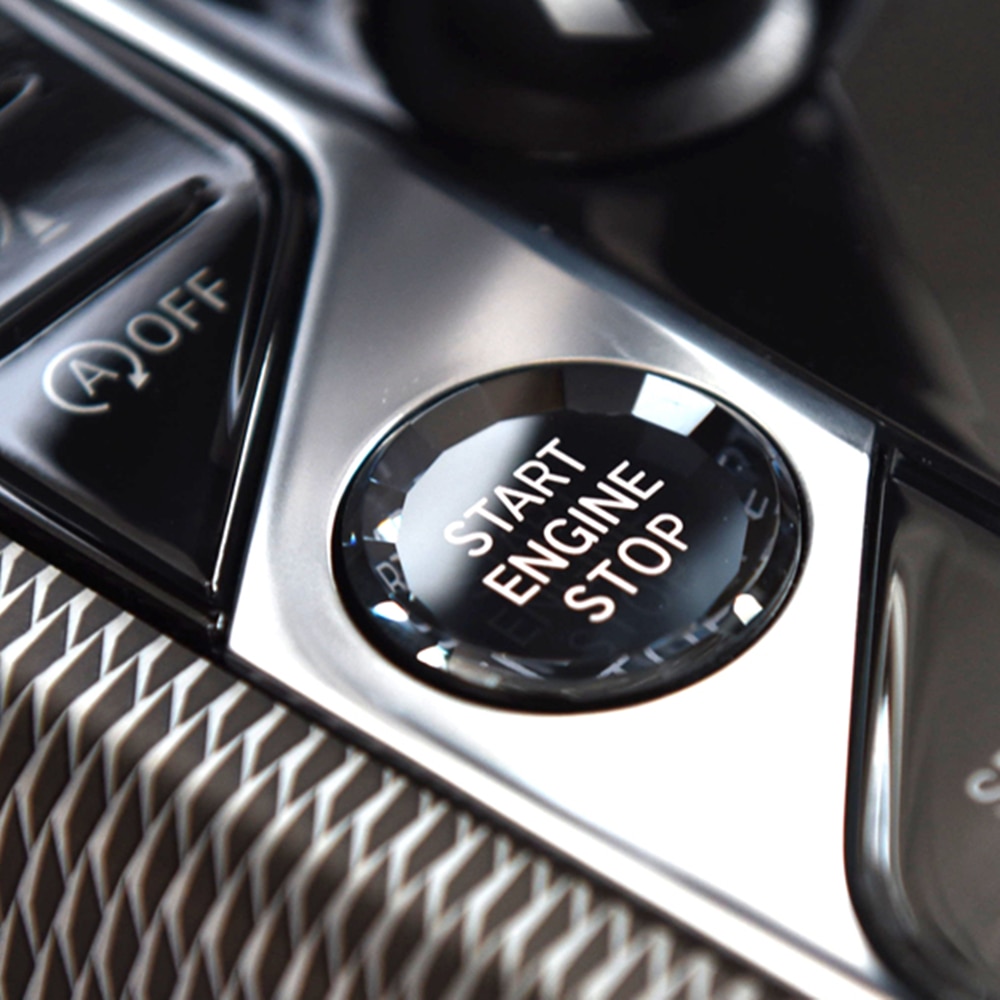 Pour mgu voiture cristal push start arrêt moteur bouton autocollant tilbehør bouton contrôleur manuel  x1 x5 e70 e 90 e91 e60