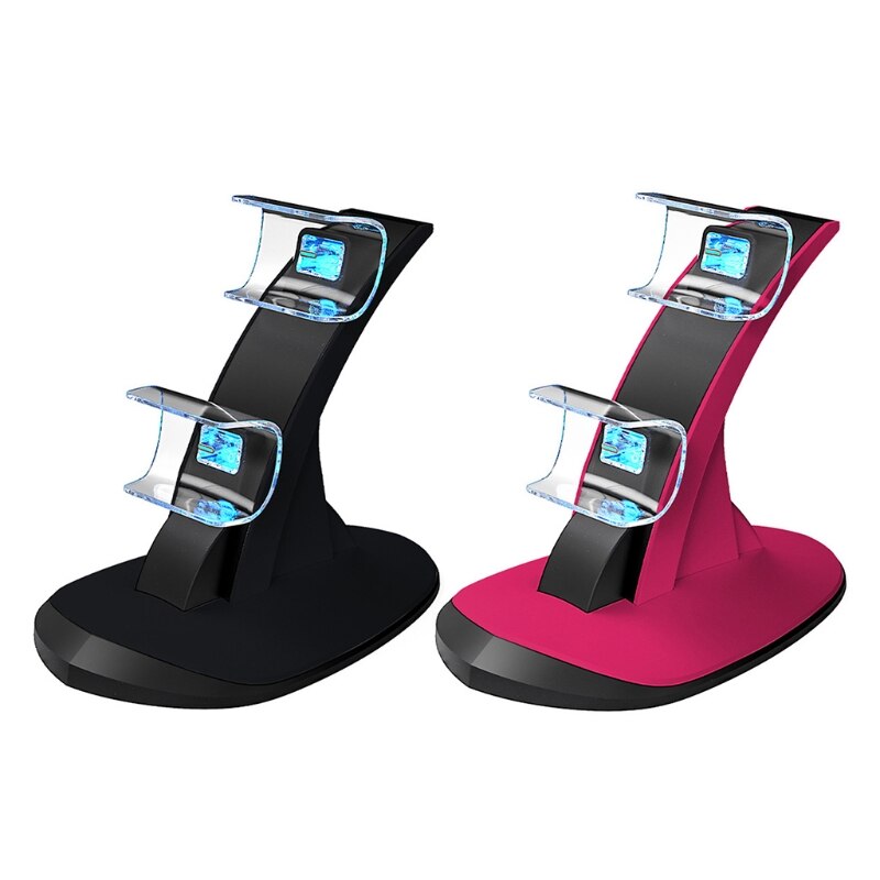 Kompatibel mit / ps5 kabellosen controllern, dual-ladegerät mit led-anzeige und usb-ladefunktion