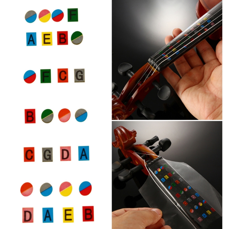 4/4 Viool Beginner Fiddle Toets Stickers Fret Markers Labels Multicolor Nuttig