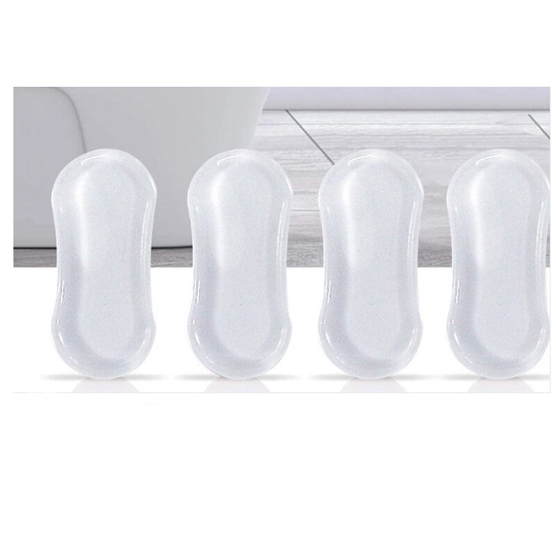 Kit de repuesto para parachoques de asiento de inodoro, adhesivo transparente anticolisión, Universal y silencioso, adecuado para bidé