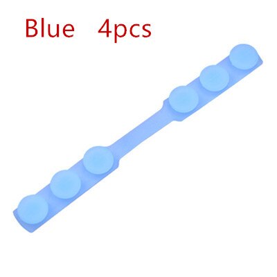 1/4 pièces réglable anti-dérapant masque oreille poignées Extension crochet masques faciaux boucle support ajustement masque étendre ceinture oreille crochets: B blue