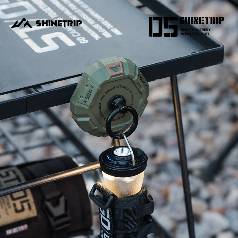 ShineTrip Tenda da campeggio forte gancio magnetico Lampada da esterno multiuso portatile Fibbia sospesa Fibbia di bloccaggio con clip per baldacchino esterno