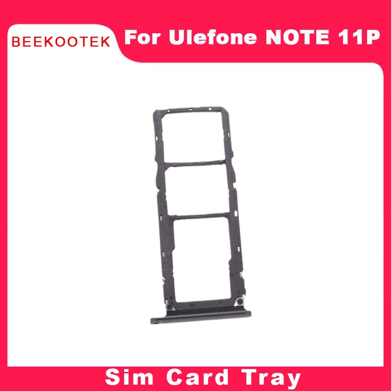 Originele Ulefone Note 11 P Telefoon Sim Kaart Lade Sim Card Slot Houder Accessoires Voor Ulefone Note 11 P 6.55 ''Android 11 Telefoon: black