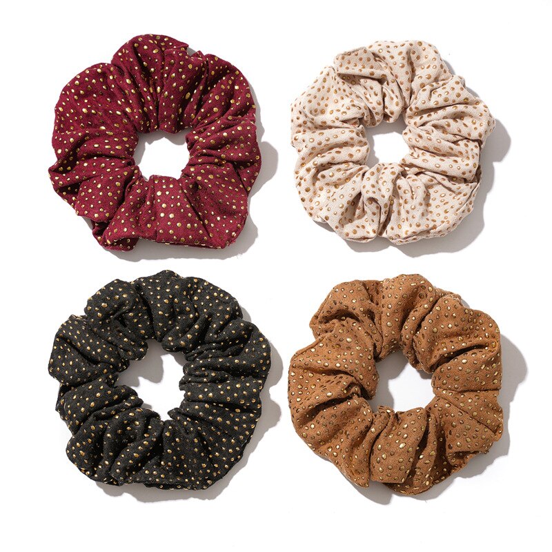 Lazos para el pelo para mujer, remache dorado, banda elástica para el pelo, coletero, banda de goma para niña y mujer, accesorios para el cabello, tocados