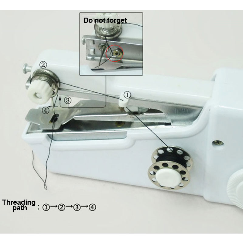 Mini Portable Handheld sewing machines Stitch Sew needlework Cordless Clothes Fabrics Electric Sewing Machine Stitch Set