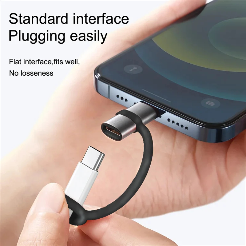 NNBILI PD30W Adapter USB typu C do ios dla iOS Konwerter męski na żeński typu C dla iPhone 14 13 12 11 Macbook Szybkie złącze