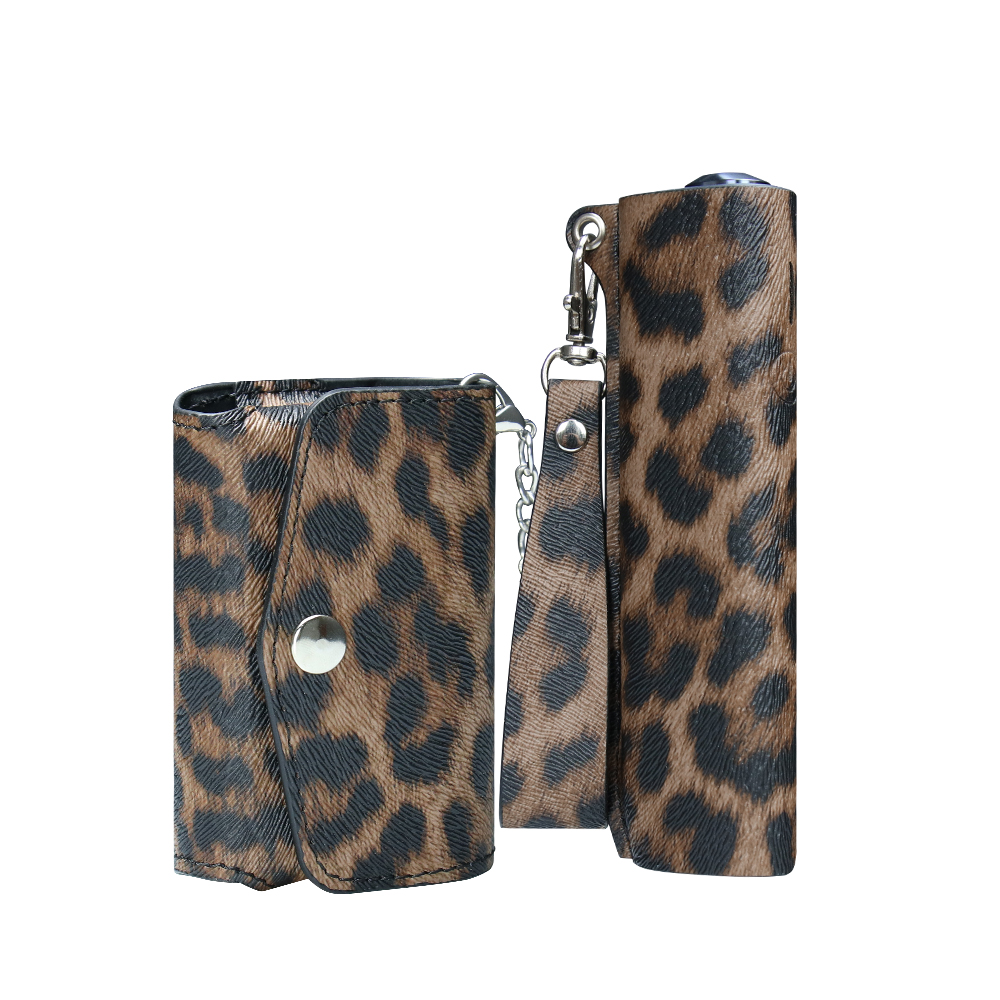RUORUO E-Sigarettentas + Lederen Case voor IQOS ILUMA EEN Accessoires Skin Cover voor ICOS Iluma I Een Accessoires: Chocolade
