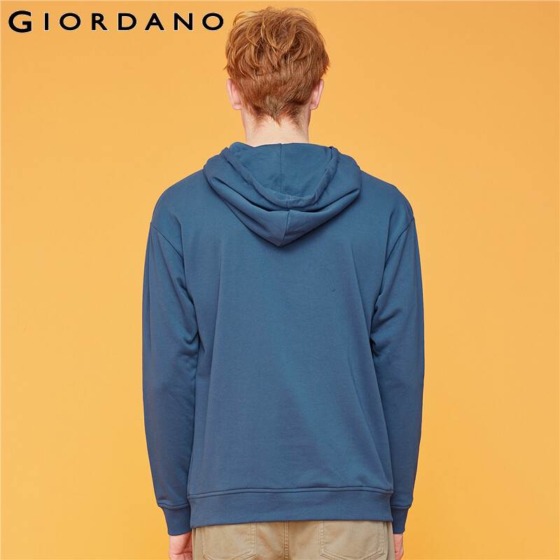 Giordano Mannen Sweatshirts Serie Gedrukt Lange Mouw Capuchon Met Trekkoord Katoen Medium Dikte Sudadera Hombre 91099643