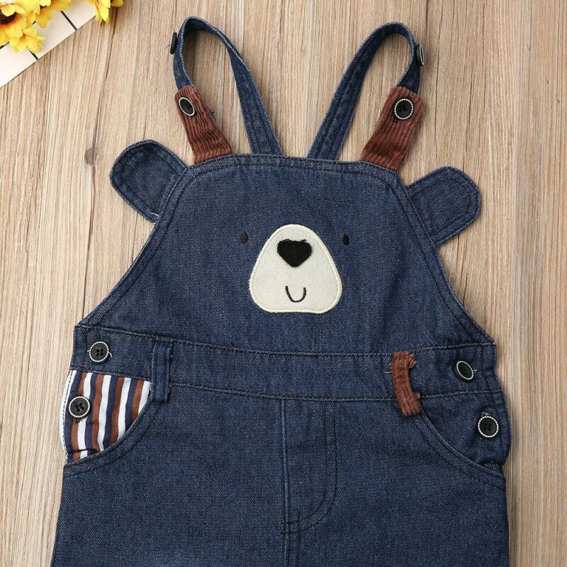 Toddler Infant Boys Long Pants Denim Overalls Dungarees Kids Baby Boy Jeans Jumpsuit Clothes Clothing Playsuit Trousers