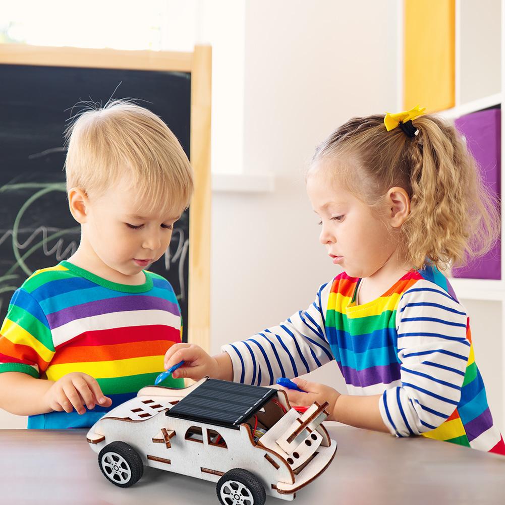 DIY Vehicle Cars Model Small Technology Production Assembled Car Puzzles Early Learning Toy Fashionable and Lovely for