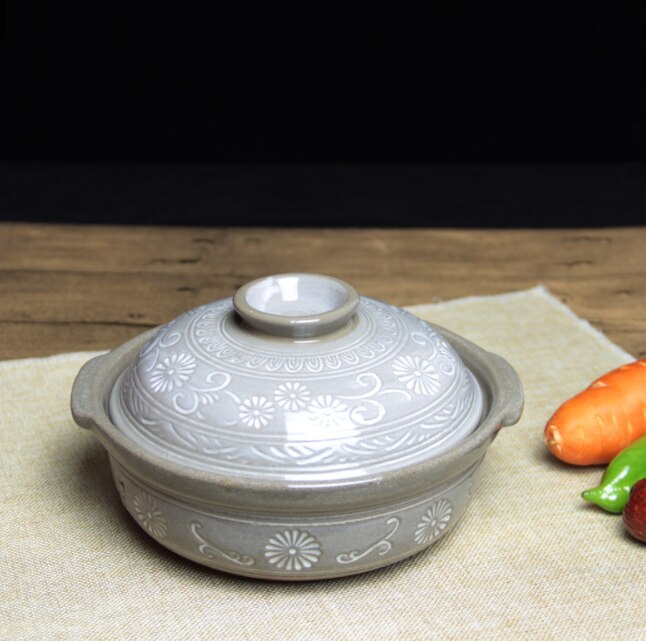 Open-fire casserole sauce pot from 2 pieces
