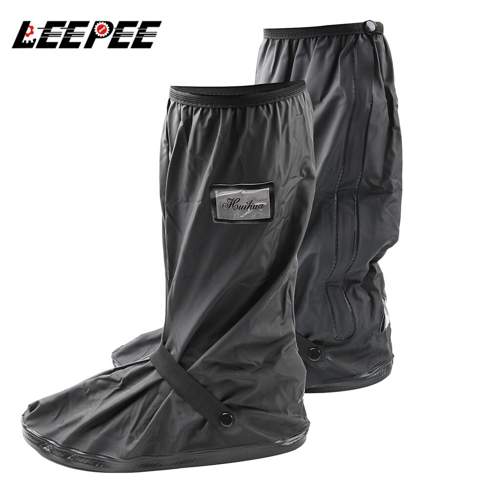 Couvre-chaussures de pluie réutilisables pour moto, Scooter, Dirt Bike, couvre-bottes antidérapants, unisexe, protecteurs de chaussures de vélo pour jours de pluie et de neige