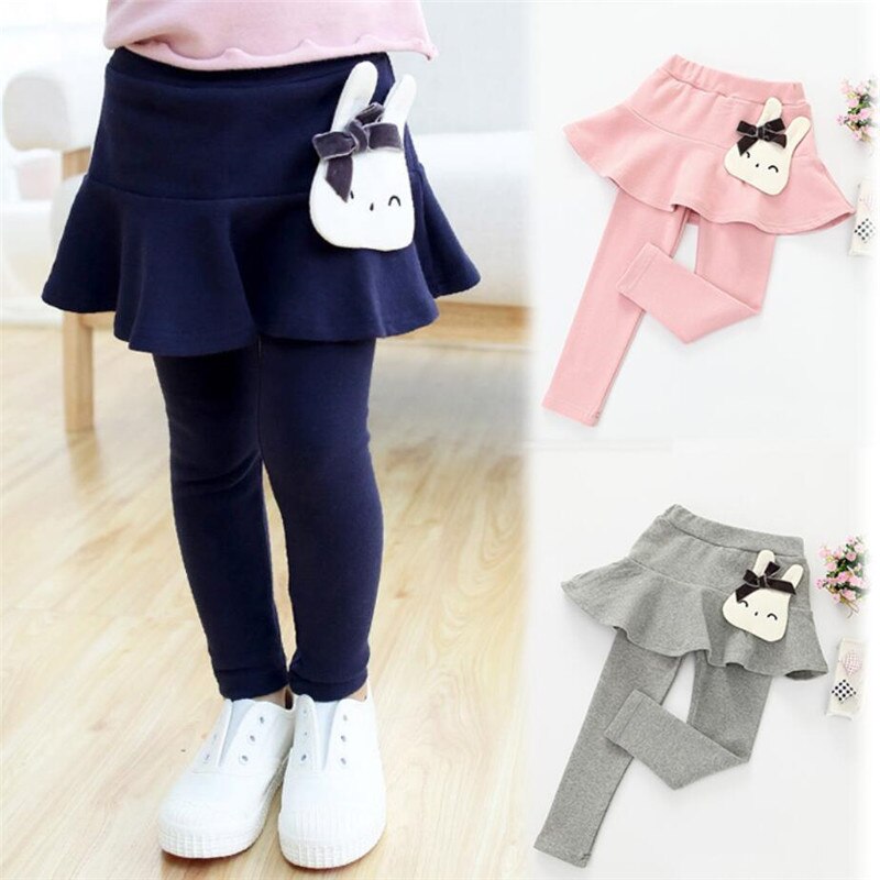 Schöne Baumwolle Mädchen Hosen Frühling Herbst Kinder Leggings 2-6Y Kinder Kleidung Warme Baby Mädchen Rock-hosen Bleistift Hose Hose