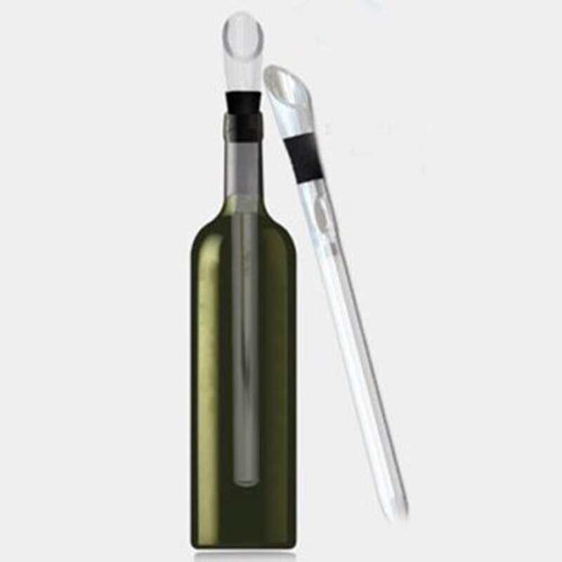 Bâton pour refroidisseur à vin en acier inoxydable, 1 pièce, avec verseur à vin, bâton pour refroidir le vin, la bière, les boissons, la glace, accessoire de Bar