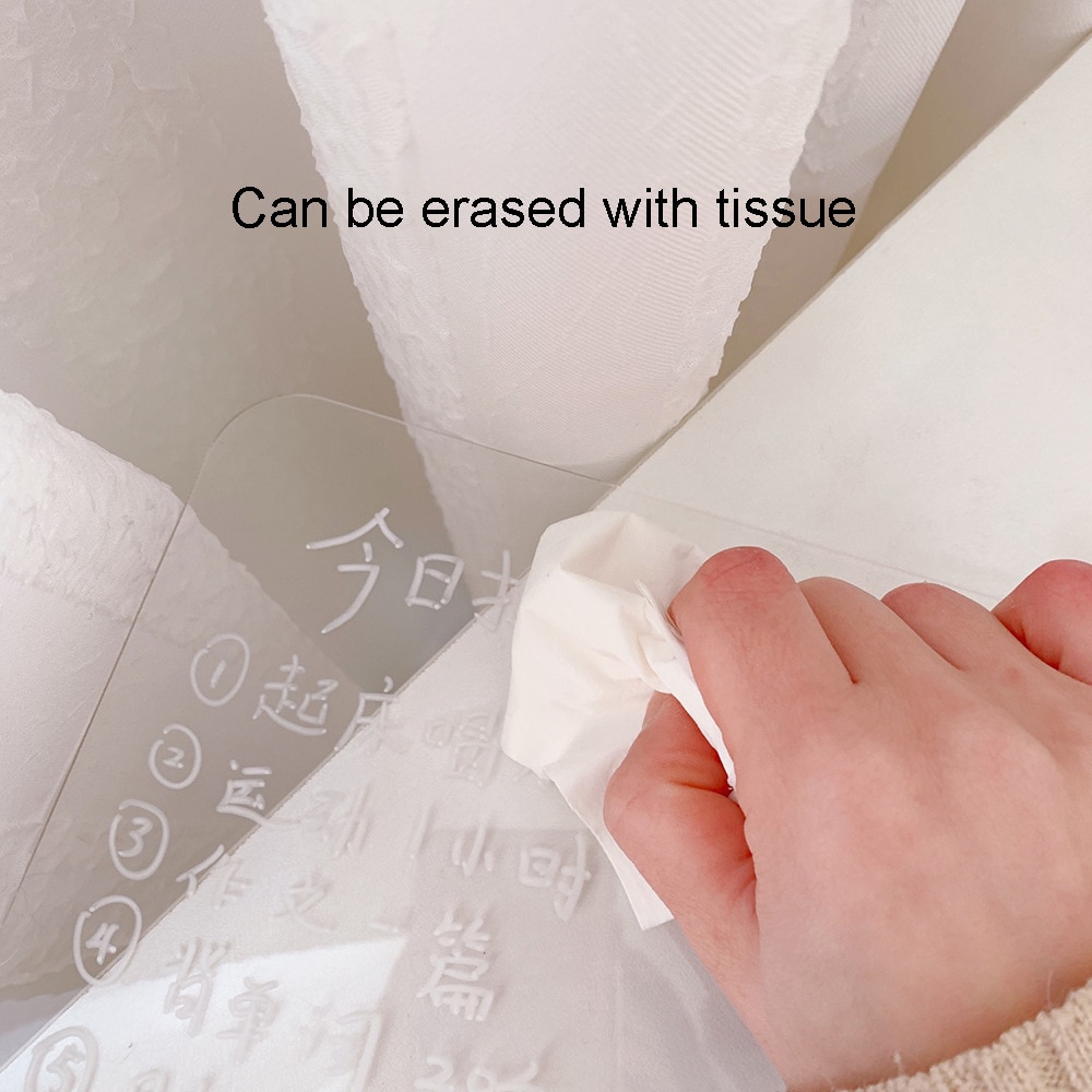 Acrylic Dry Erase Board with Stand Frameless Writing Memo Pad To Do List Reminder for Office Home School Resturants