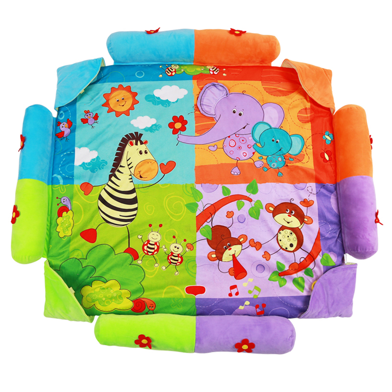Juguetes para bebés, juego de valla para gatear, barandilla segura, obstáculos para niños, juego de algodón real, guardia, espejos de juguete para bebés, juguetes para bebés de 0 a 12 meses