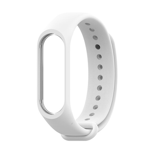 Upea värikäs ranneke rannerengas mi band 4 xiaomi mi band 3 hihna pulseira mi band 4 3 xiaomi correa mi band 4 hihna: Valkoinen