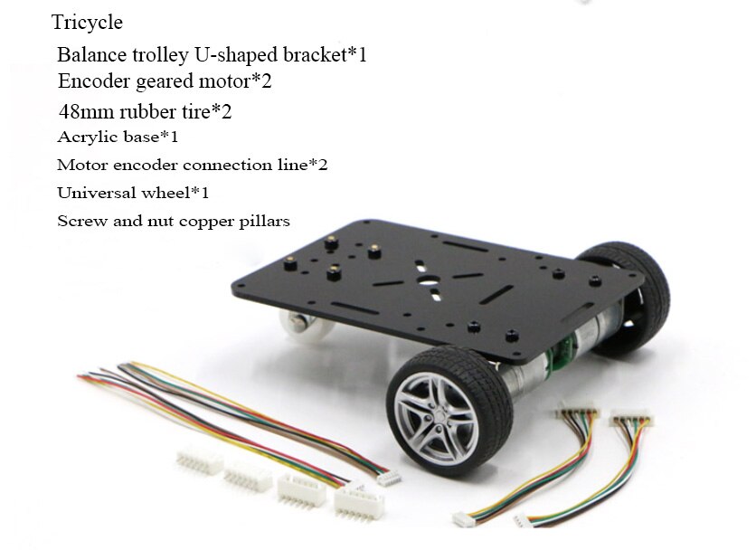 Mini three-wheeled four-wheeled car, four-wheel drive smart chassis, smart car chassis