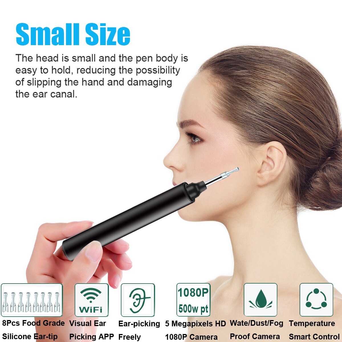 Ear Endoscope USB WIFI Smart Visual Earpick Handheld Earwax Remover Tool Multifunction For iOS Android Phone Tablet Ear Stick