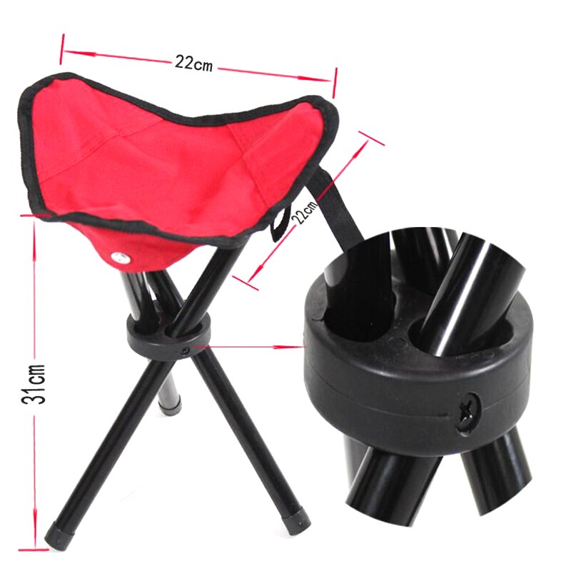 Pop-up stoel draagbaar lichtgewicht opvouwbaar kamperen wandelen driepoot stoel zitting voor vissen festival picknick bbq strand opvouwbare kruk