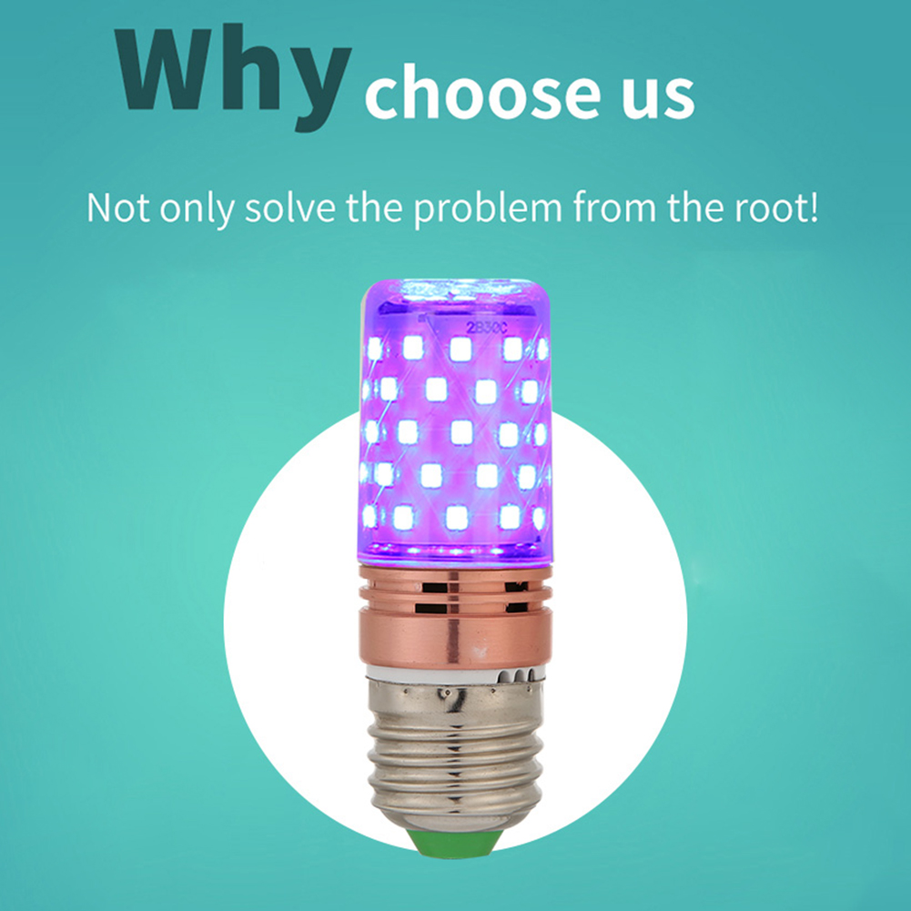 E27 60LED UVC Sterilize Germicidal Corn Lamp Ultraviolet Disinfection Light Bulb Light Kitchen Bedroom Hospital
