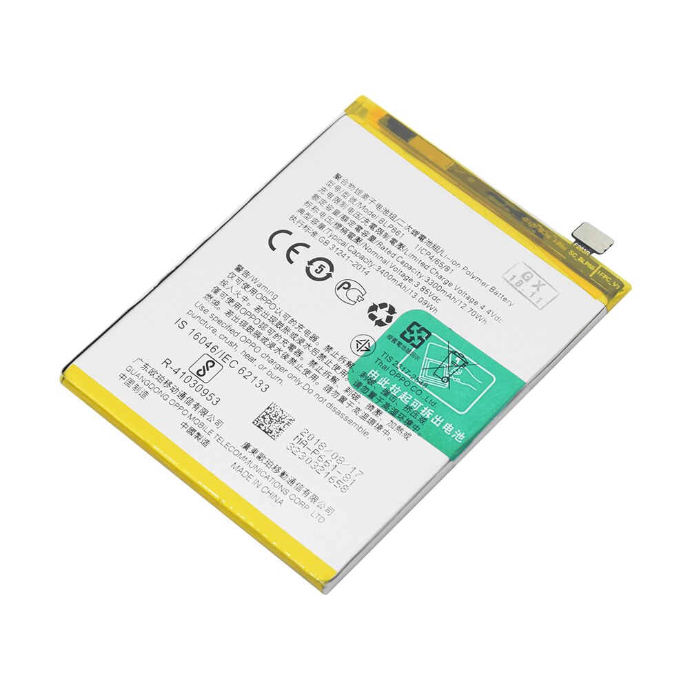 3.85V 3400mAh BLP661 Rechargeable li-ion Li-Po phone battery Lithium Battery For OPPO A3 Smart Phone High Capacity