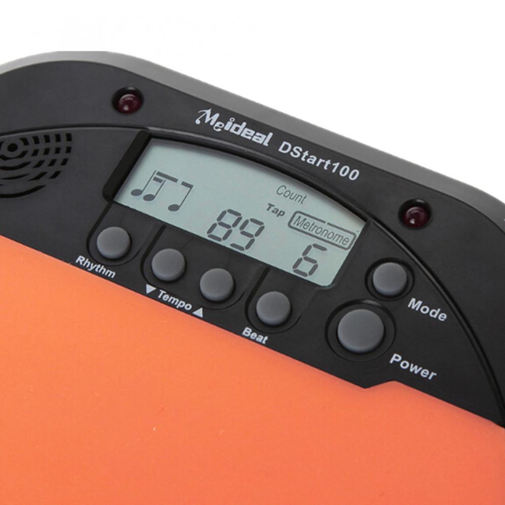 thumbnail image 2 of 10" Drum Practice Pad With Built-in Electronic Metronome - Portable Rubber Pad For Beginners & Pros 2 of 11