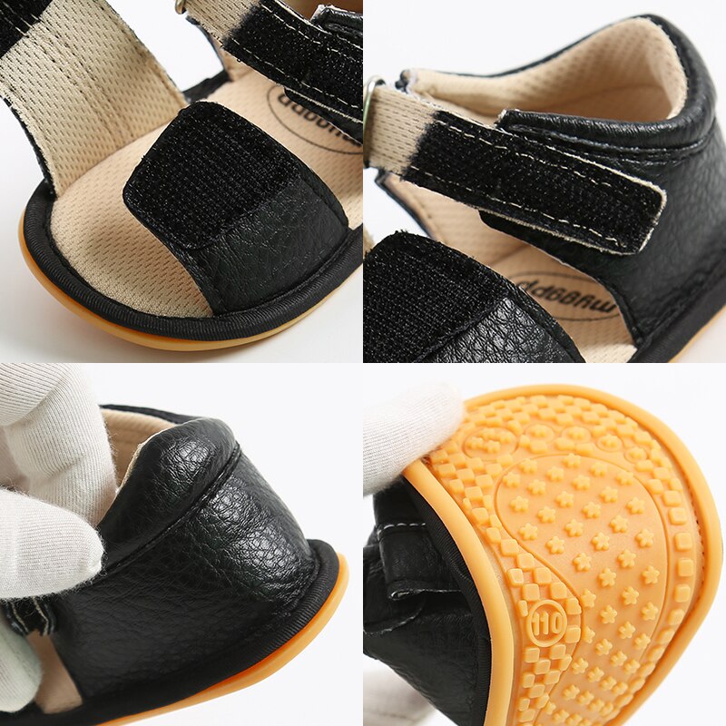 Beckior neonate ragazzi sandalo estate piatto morbido antiscivolo gomma Prewalker primo camminatore presepe scarpe bambino neonato 0-18 mesi