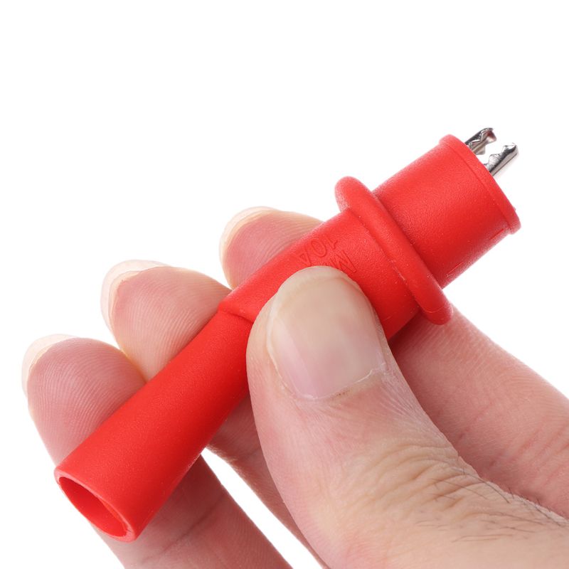 1 Pair Probe Gold-plated Test Leads for Multimeter Needle Tip + Alligator Pliers