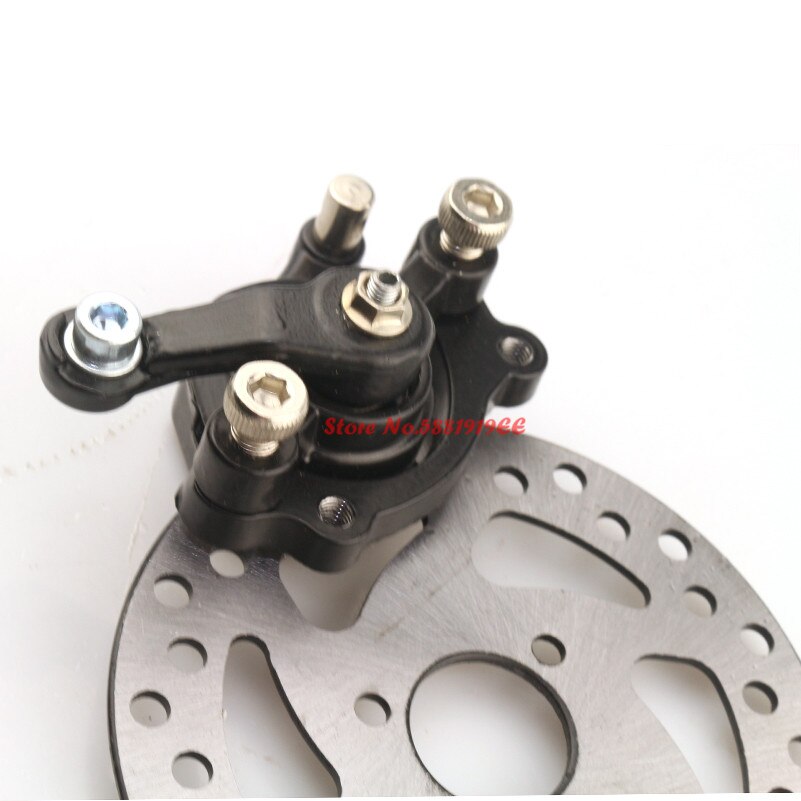 49CC Brake Disc Plate Gas Mini Dirt Bike Rear Disc Brake Caliper Kit 140mm and Friction Plate Rotors Electric Scooter ATV