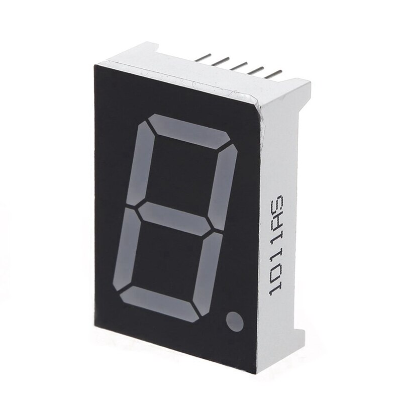 5 Pcs Common Cathode 10 Pin 1 Bit 7 Segment Red LED Display Digital Tube & 1x 2 m Telephone Extension Coil Cable Cord