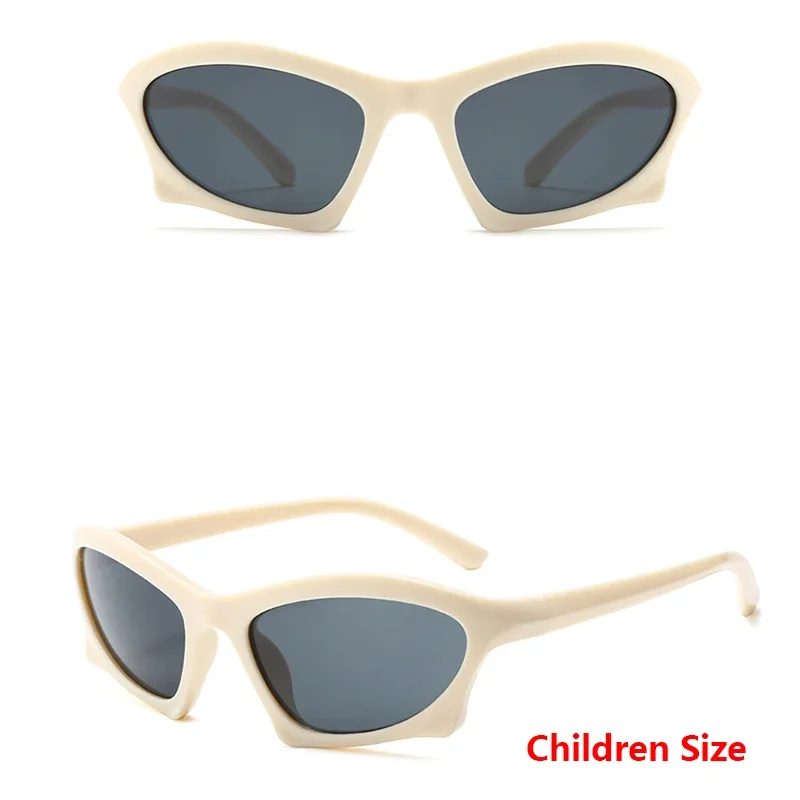 Populaire Vrouwen Mannen Punk Zonnebril Unieke Sport Zonnebril Unisex UV400 Goggle Shades Spiegel Kleurrijke Y2k Brillen Gafas De Sol