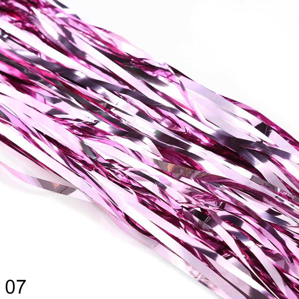 2M Gold Silver Metallic Foil Tinsel Fringe Curtain Birthday Party Decoration Wedding Photography Backdrop Curtain Photo Props: 07